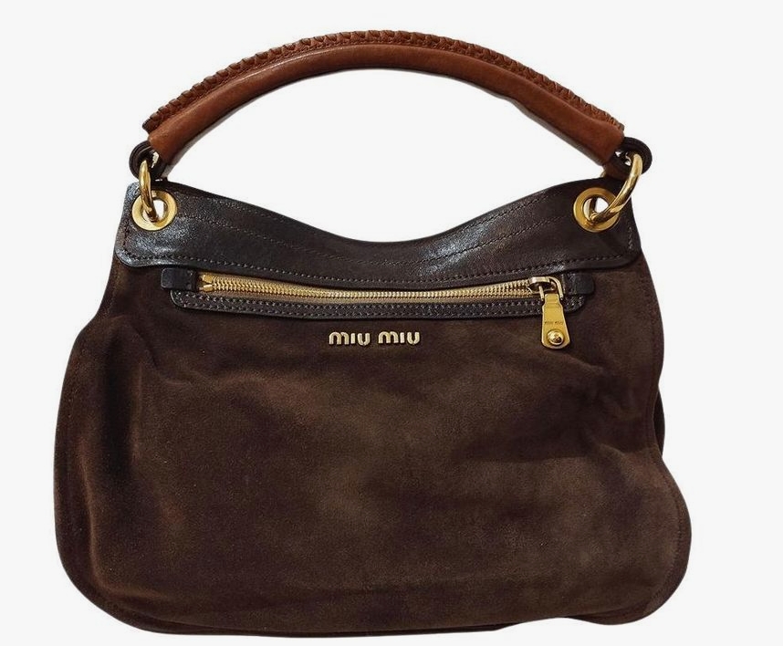 замшевая сумка miu-miu фото тренды с кожаными вставками