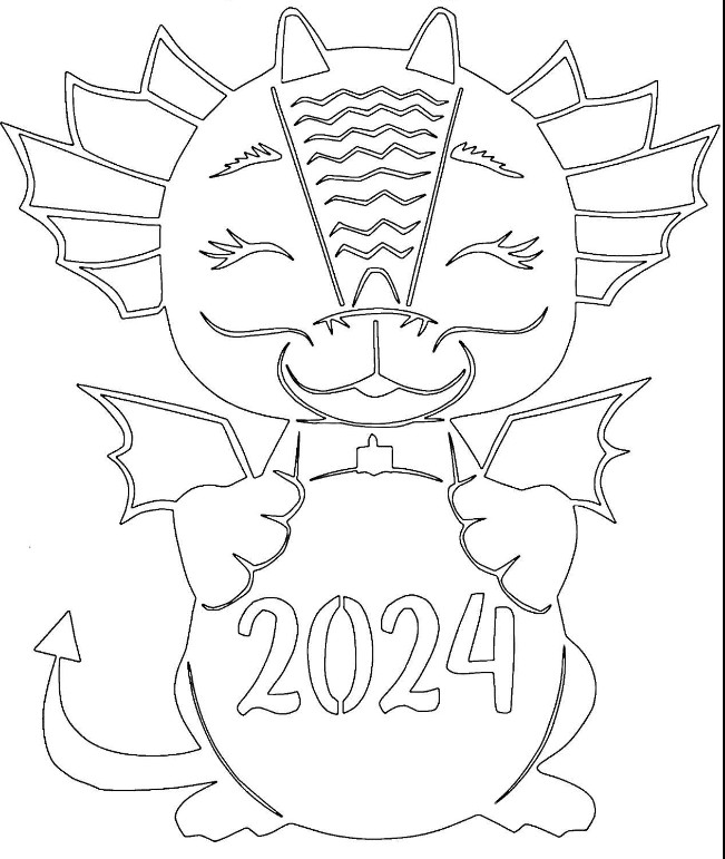 шаблоны дракон 2024