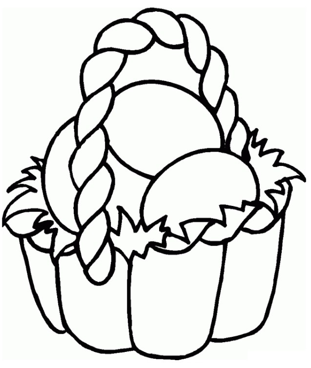 корзина с яйцами пасха